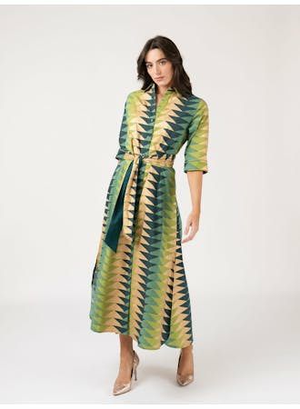 Beau & Ro Eloise Dress | Forest Bagru