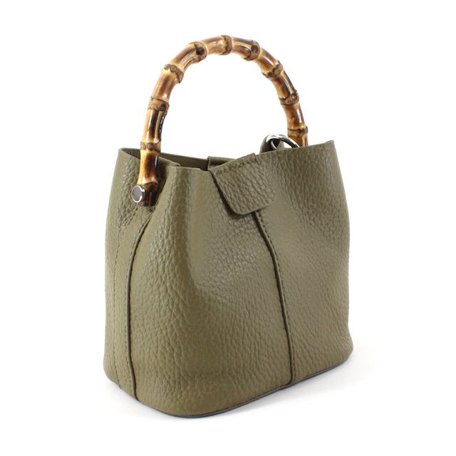 Bamboo Top Handle Crossbody Bag | Multiple Colors