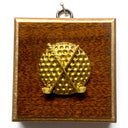 Museum Bees Wooden Frame With Golf Ball And Clubs (3.25" Wide)