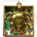 Museum Bees Acrylic Frame With Turtle / Slight Imperfections (3" Wide)
