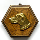 Museum Bees Wooden Frame With Stately Dog (4.25" Wide)