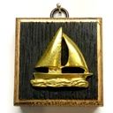 Museum Bees Bourbon Barrel Frame With Boat (2.5" Wide)