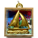 Museum Bees Acrylic Frame With Boat / Slight Imperfections (2" Wide)