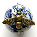 Museum Bees Ceramic Ball Frame With Bee / Slight Imperfections (2" Wide)