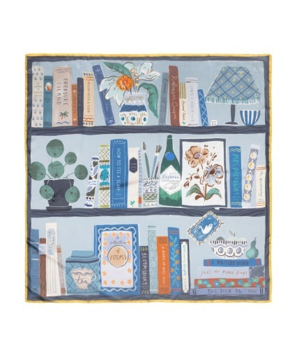Bookworm Silk Square