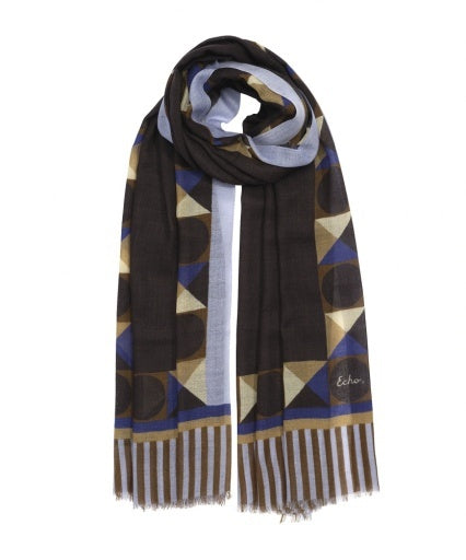 Modernist Geo Wrap | Black