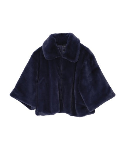 Blair Sheared Mink Faux Fur Jacket | Denim Blue