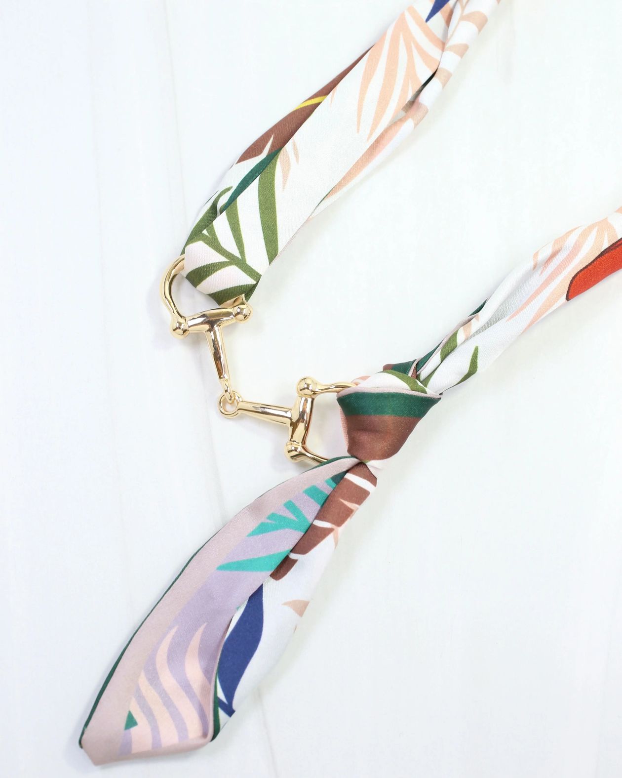 Lana Horsebit Scarf Necklace