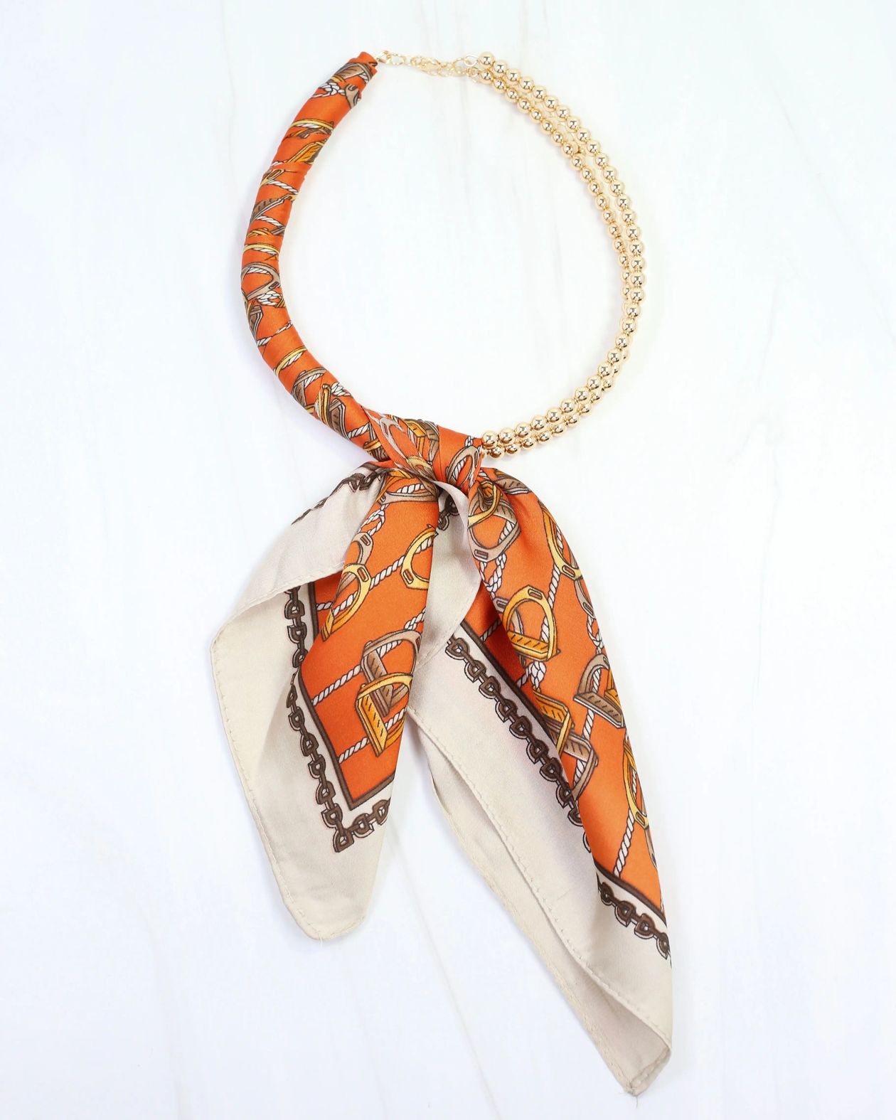 Laya Beaded Scarf Collar Necklace | Three Colors