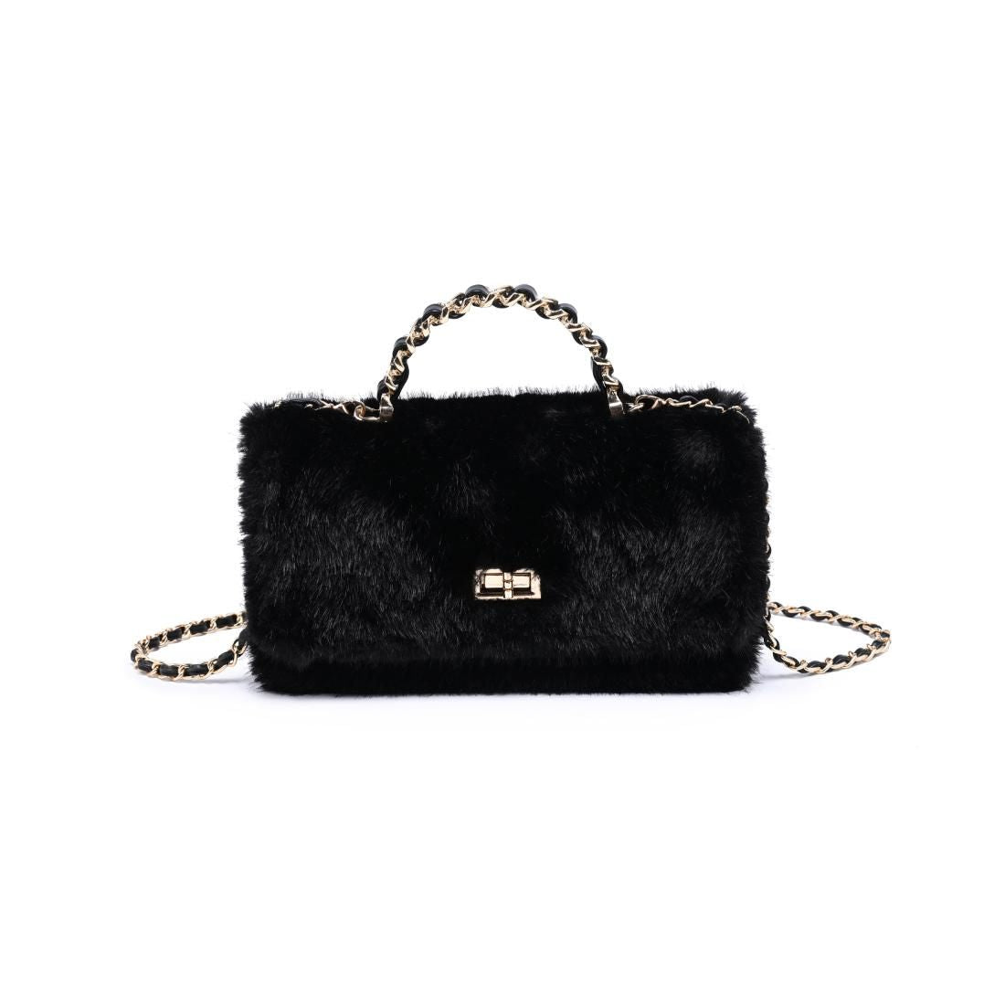 Lulu Bag- Faux Fur Black