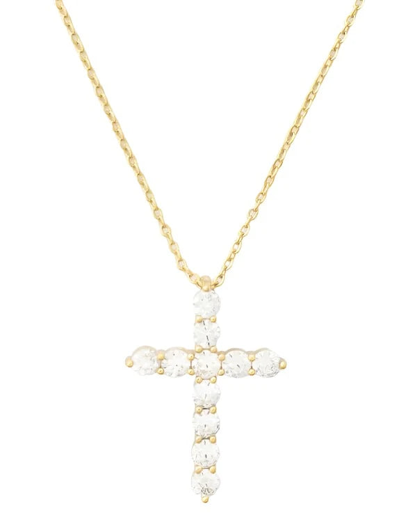 Oh She Fancy Small Cross Pendant - Gold or Silver