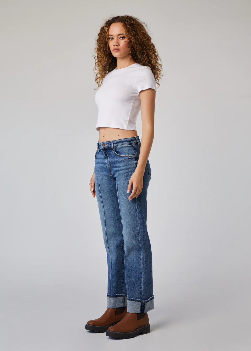 Vincent Slouchy-Rollup Wide Leg