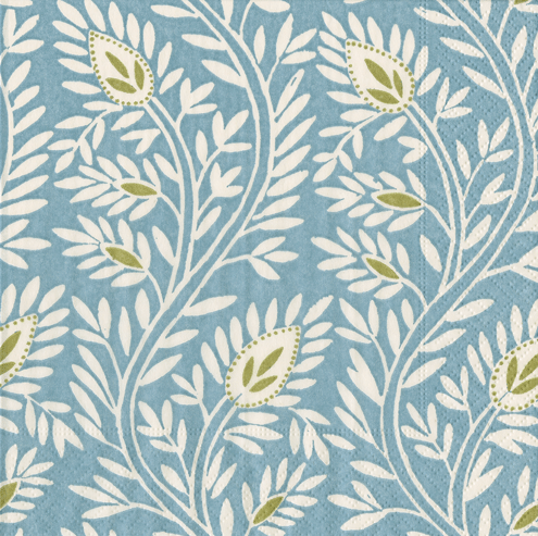 Caspari Samsara Blue Cocktail Napkins