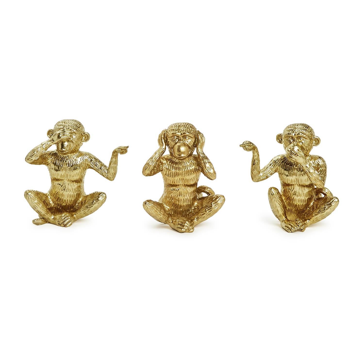 Set Of Three Hear No Evil, See No Evil, Speak No Evil