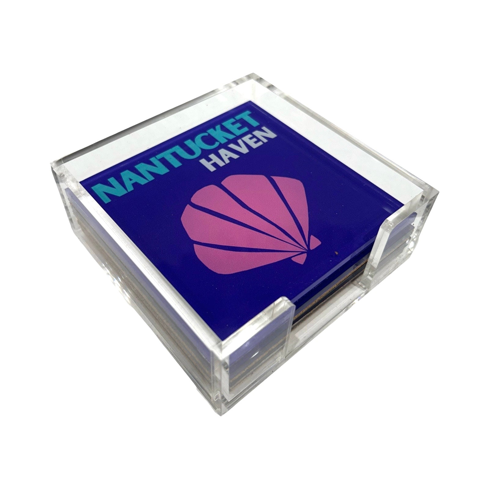 Lucite Travel Coasters - 9 Locales