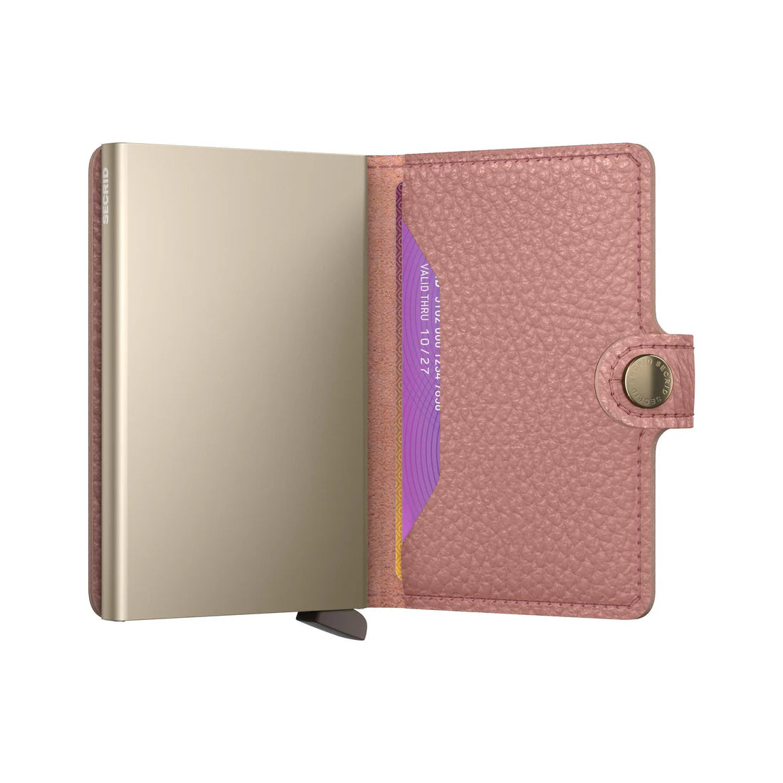Secrid Mini Wallet Pebble Wallet = Cappuccino, Orchid, Sea Green, or Rose