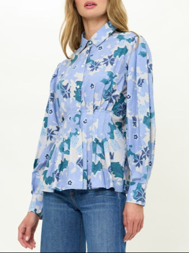 Oliphant  Elizabeth Top - Suzani Blue