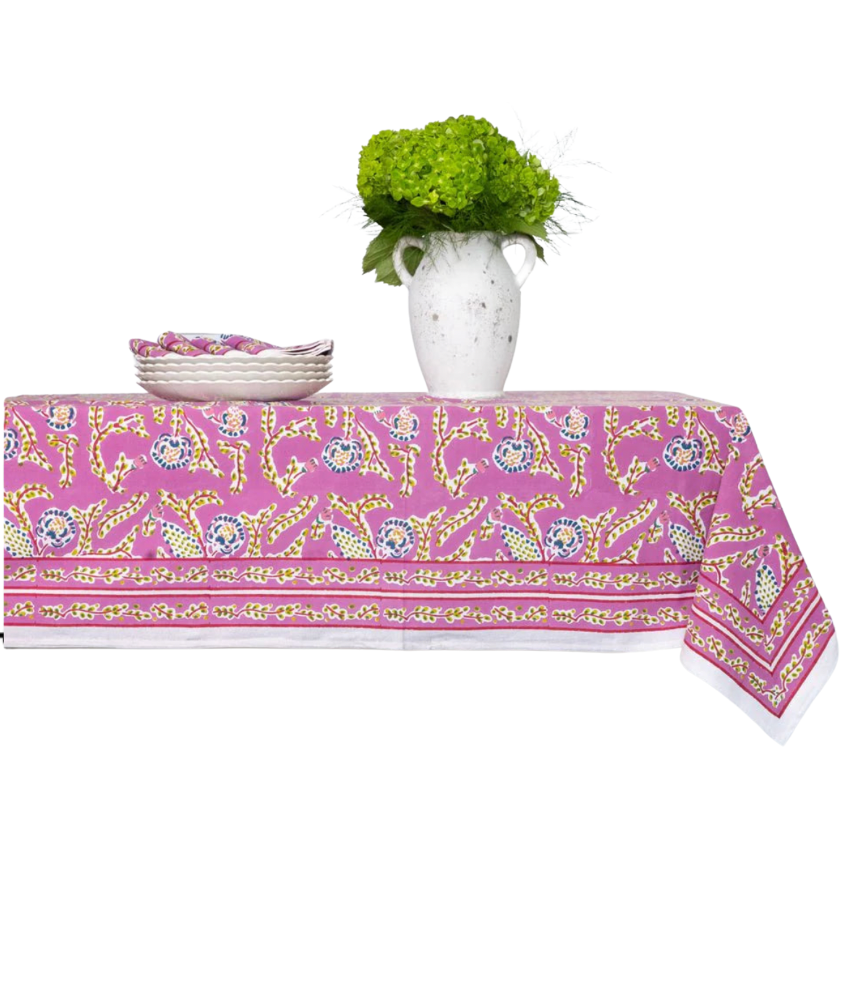 Pomegranate Climbing Dahlia Lilac Tablecloth - 2 Sizes