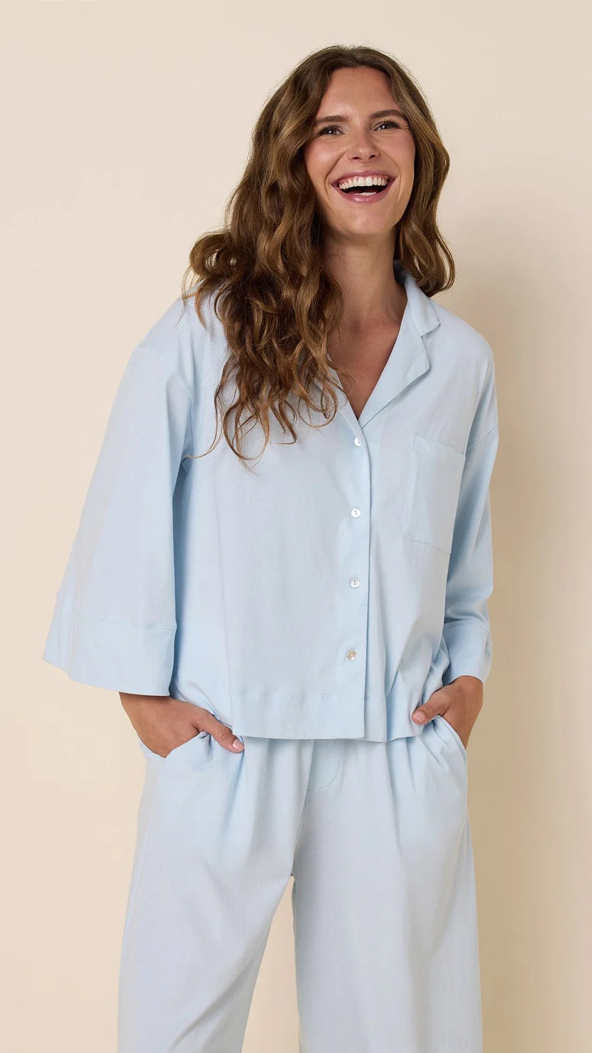 Cat's Pajamas Mariposa PJ Set - Blue