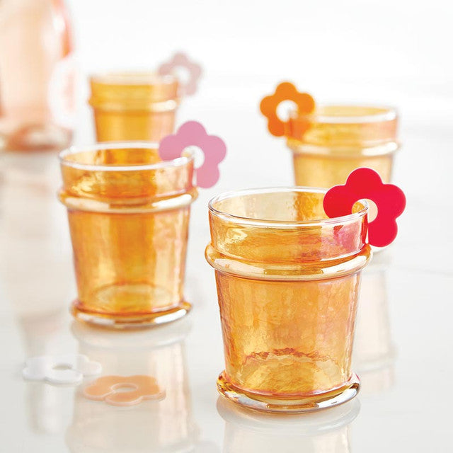 Drink Markers - Flowers - Set of 6