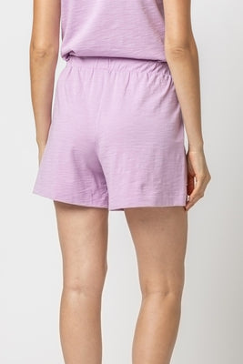 Lilla P Elastic Waist Drawstring Shorts - (calypso or white)