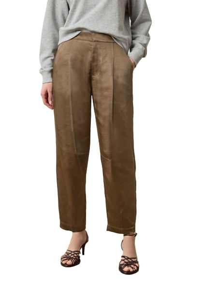 Lilla P Satin Fly Front Pant - Parsley