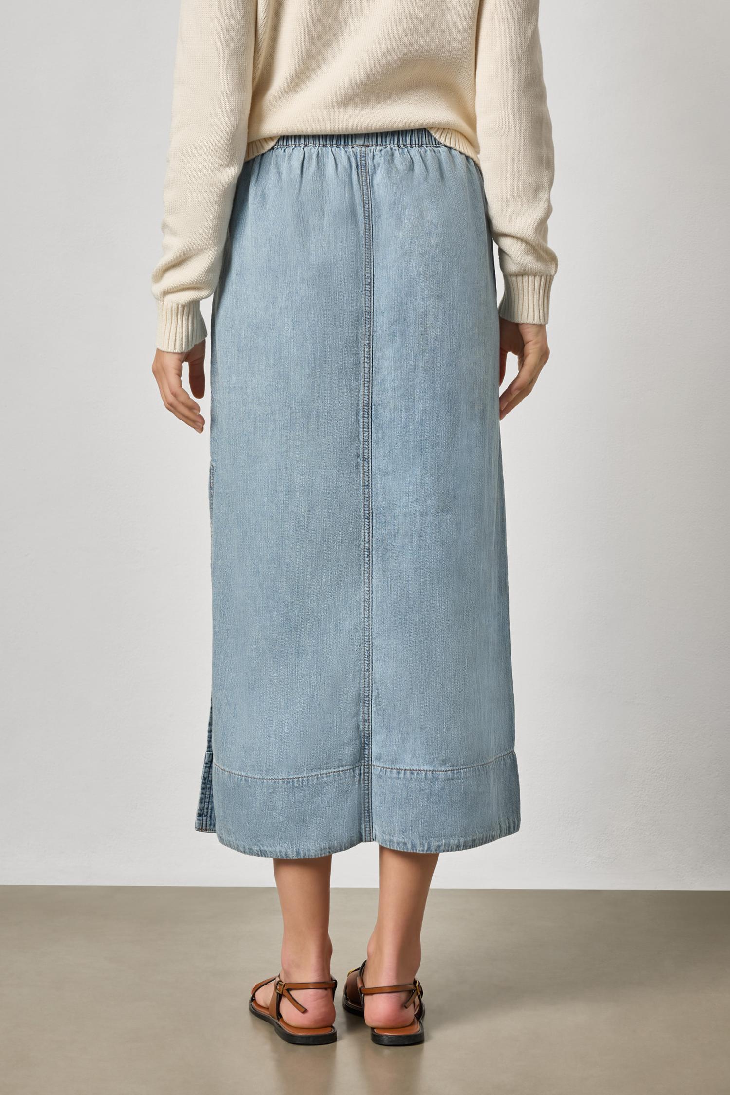 Lilla P Denim Skirt - Blue Wash