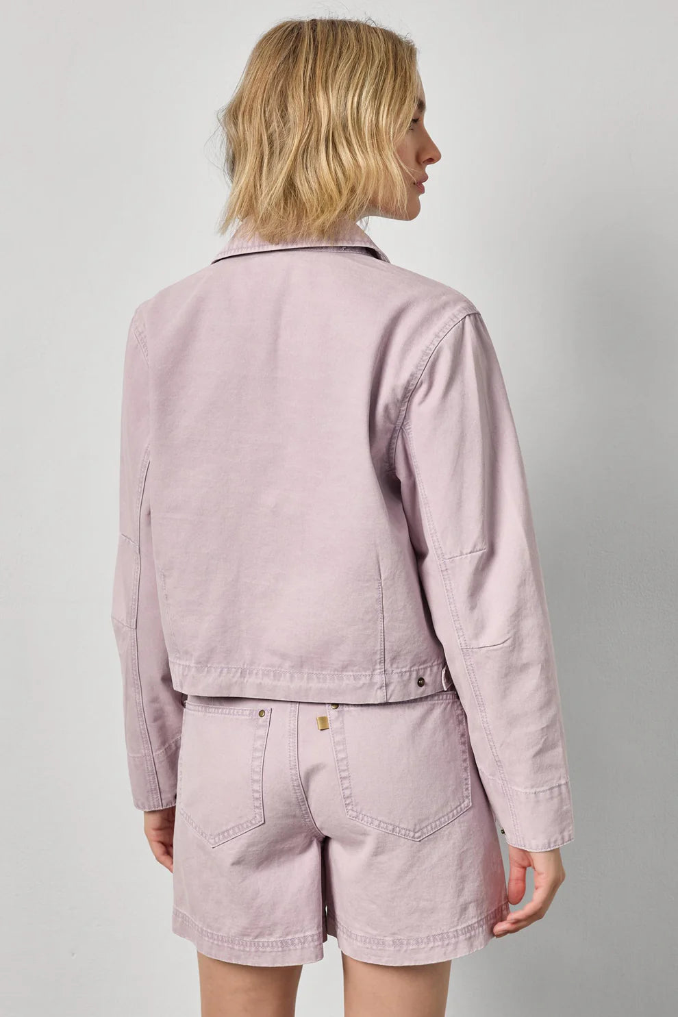 Lilla P Twill Utility Jacket - Thistle