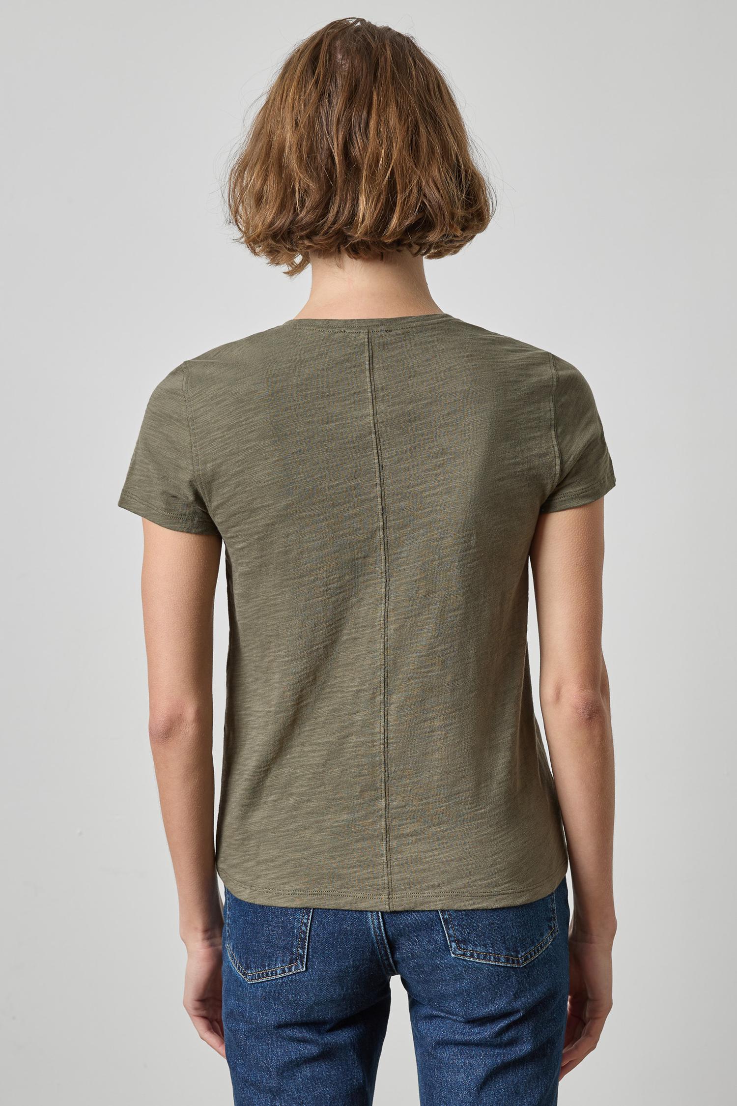 Short Sleeve Back Seam Crewneck | Henna and Olive