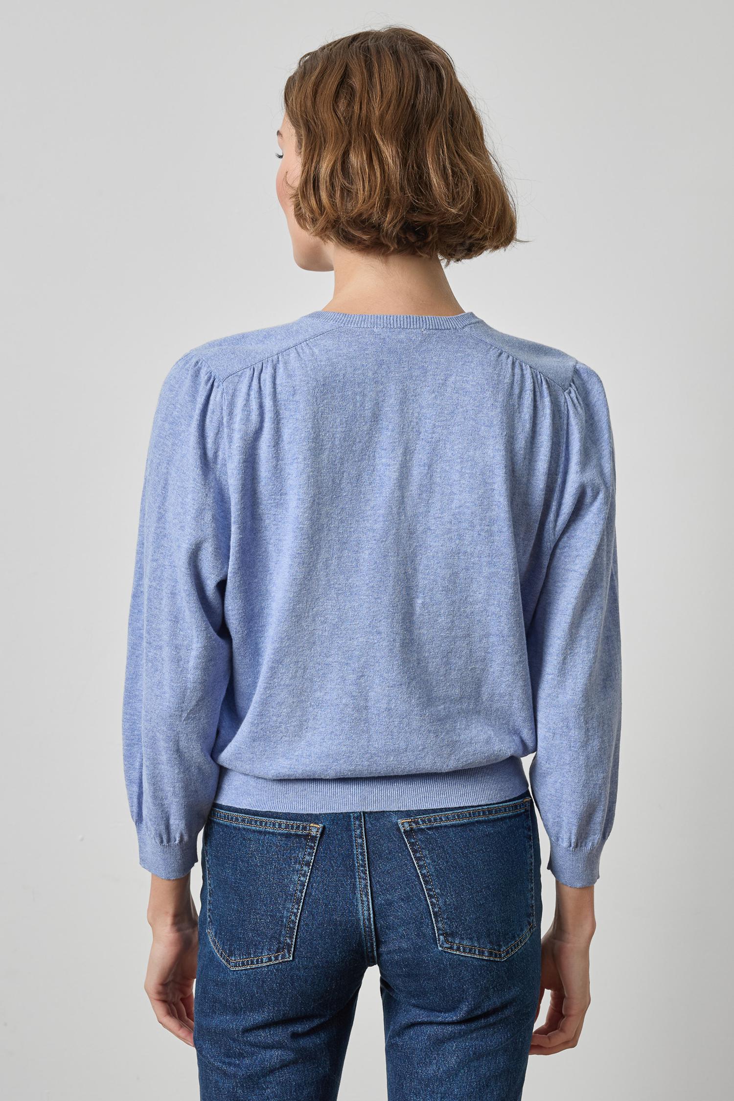 Lilla P V-Neck Blouson Sweater | Lake