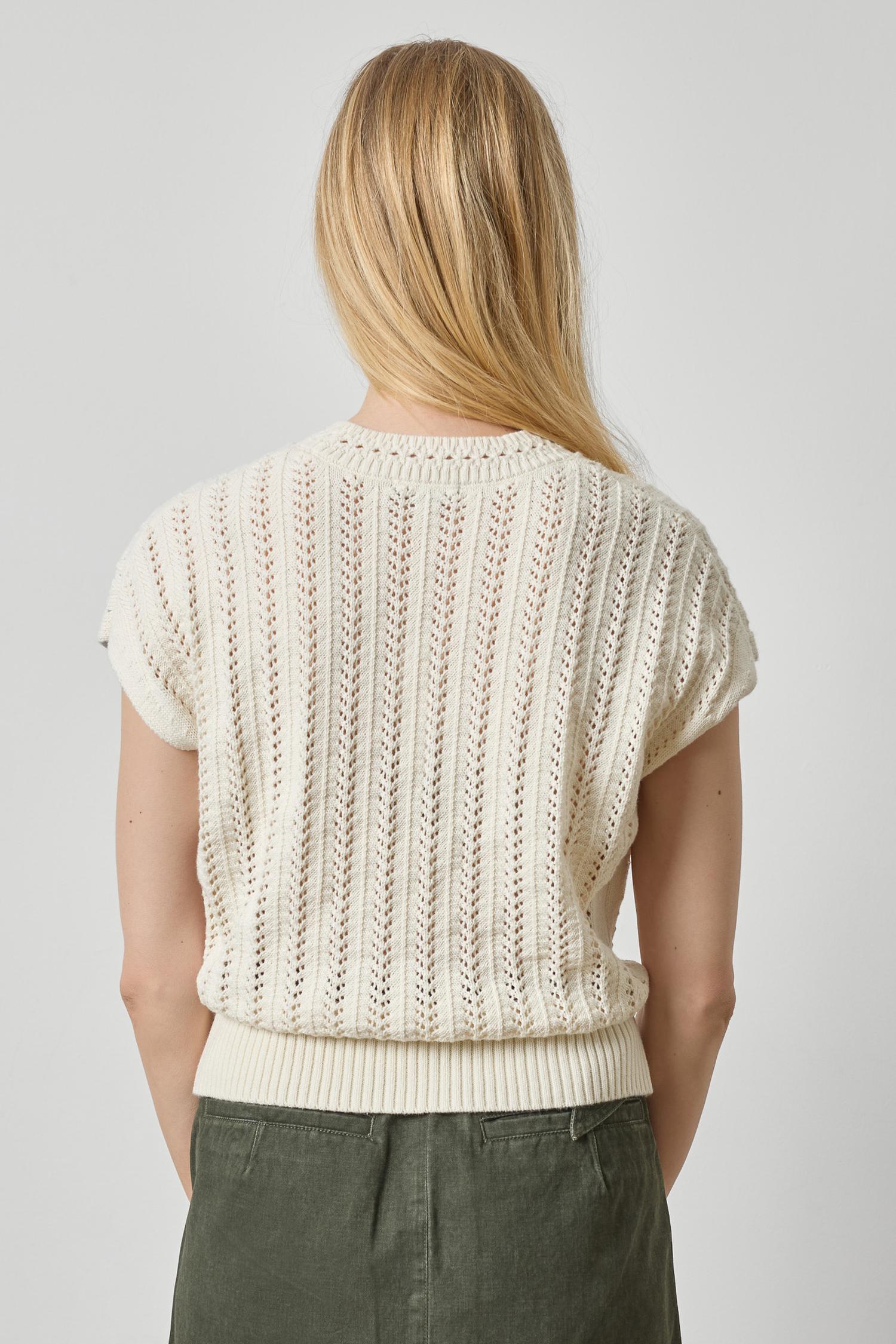 Lilla P Novelty Stitch Wedge Sweater | Rope