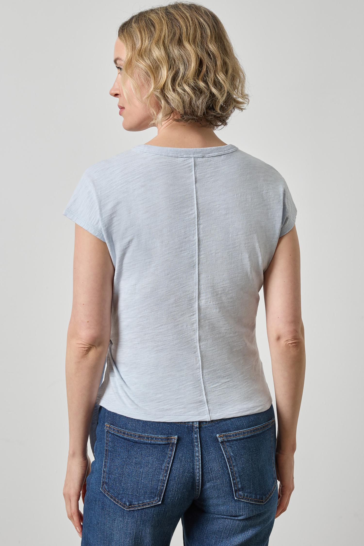 Lilla P Tie Front Tee | Glacier