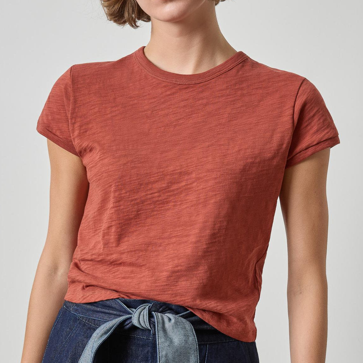 Lilla P Boxy Cap Sleeve Top | Black, Henna, Olive