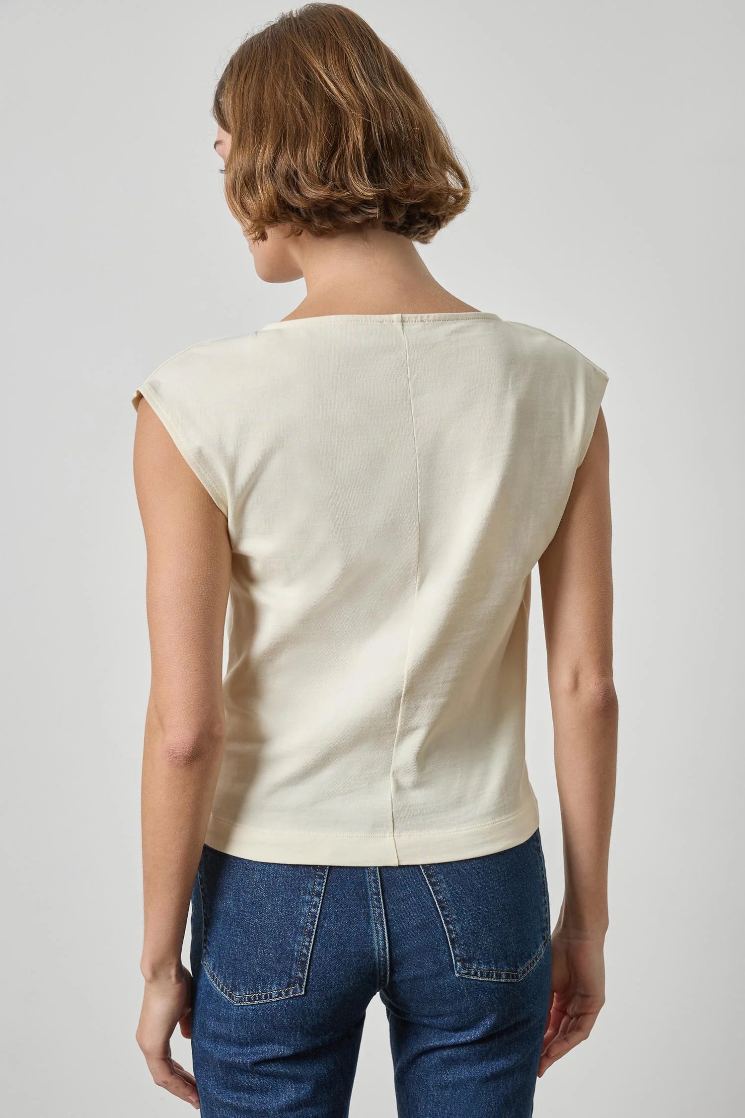 Lilla P Drape Neck Wedge Top | Rope
