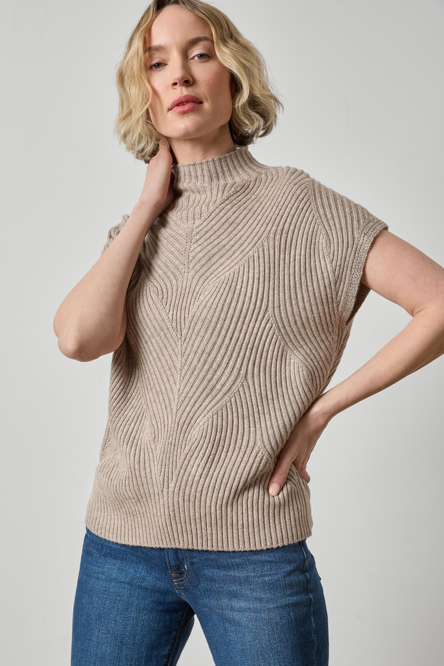 Lilla P Cable Wedge Sweater | Birch