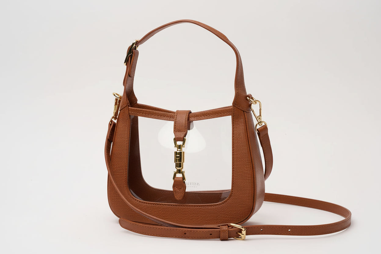 The Paige Bag - Saddle and Ivory
