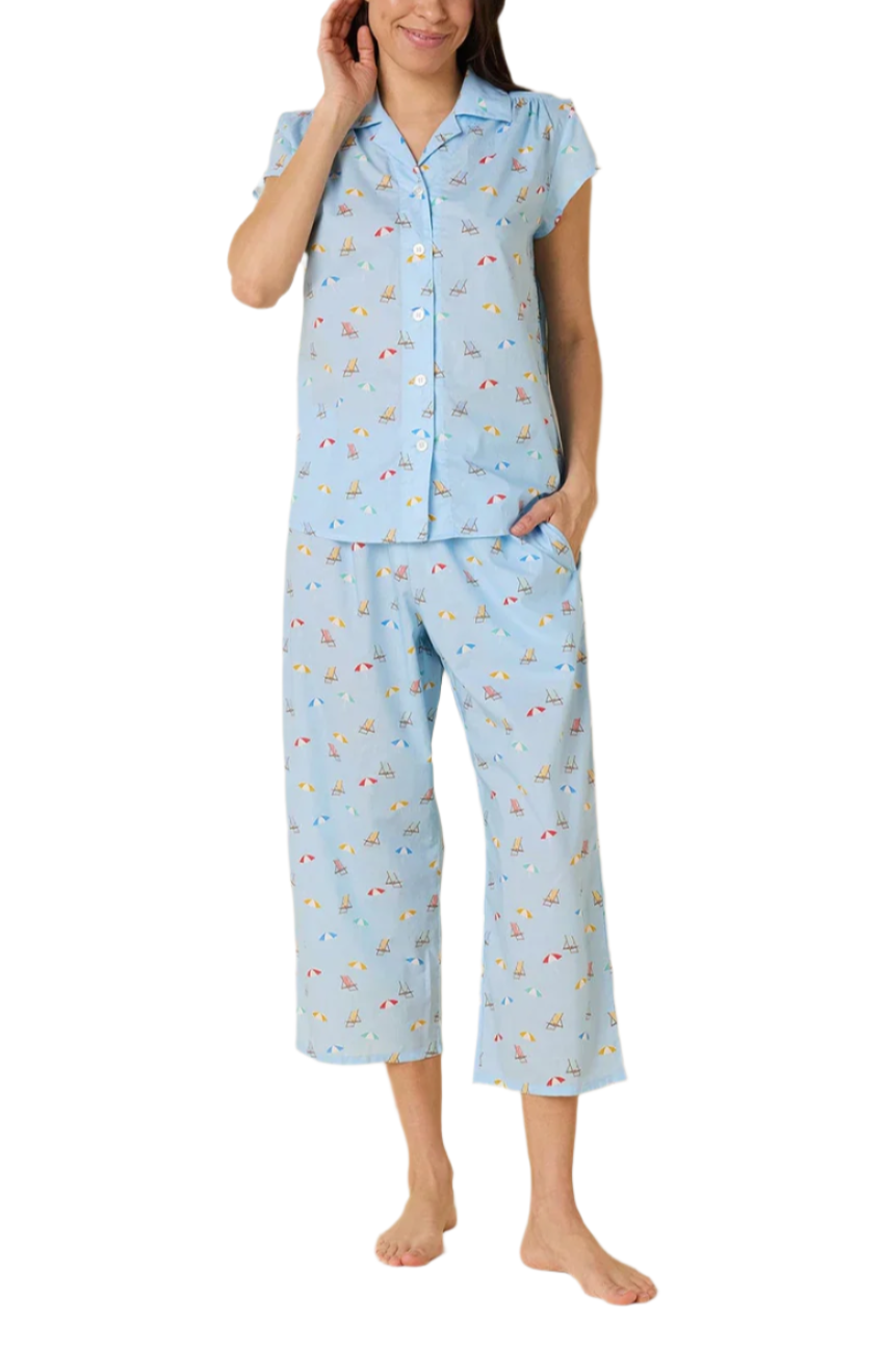 Cat's Pajamas Positano Luxe Pima Capri Pajama Set