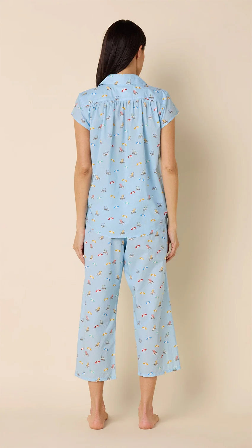 Cat's Pajamas Positano Luxe Pima Capri Pajama Set