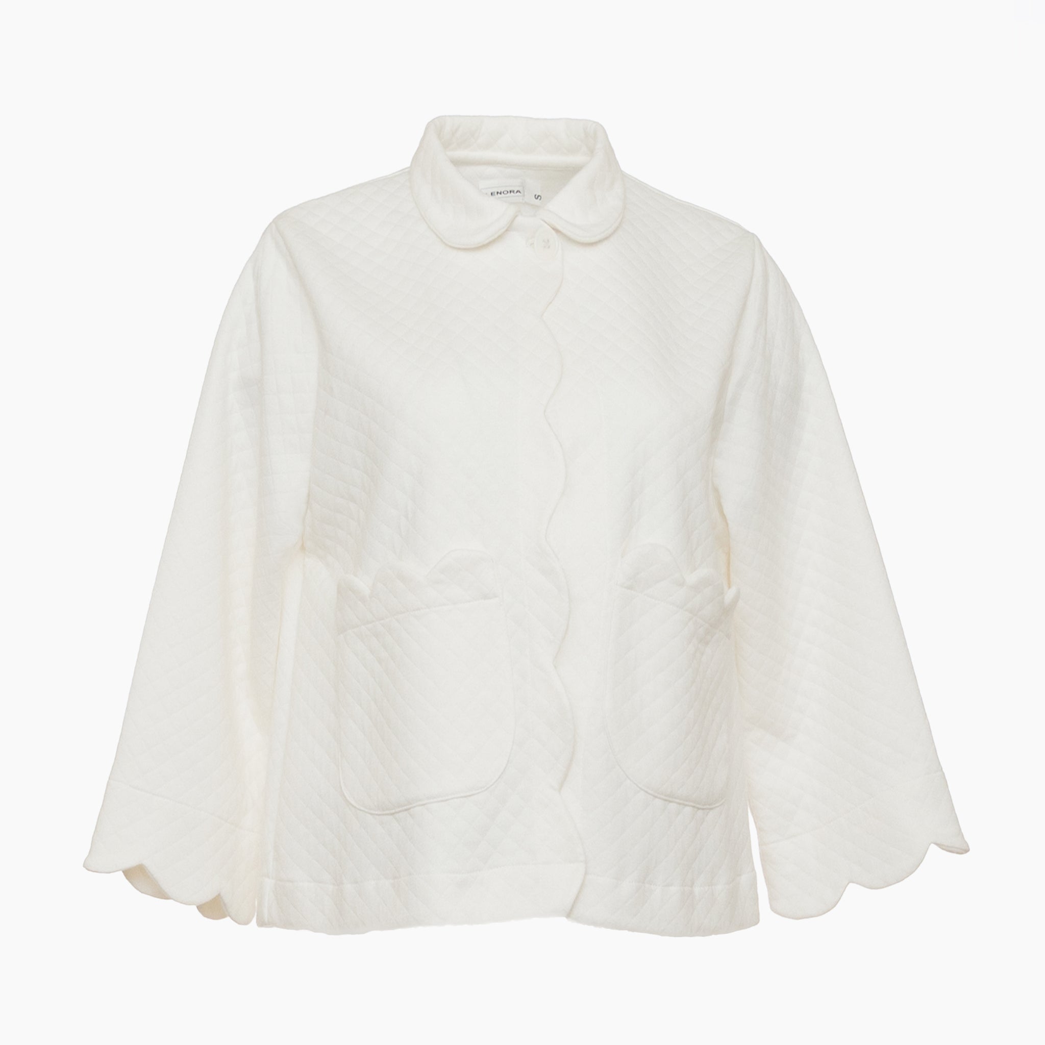 Lenora Diamond Pique Bed Jacket