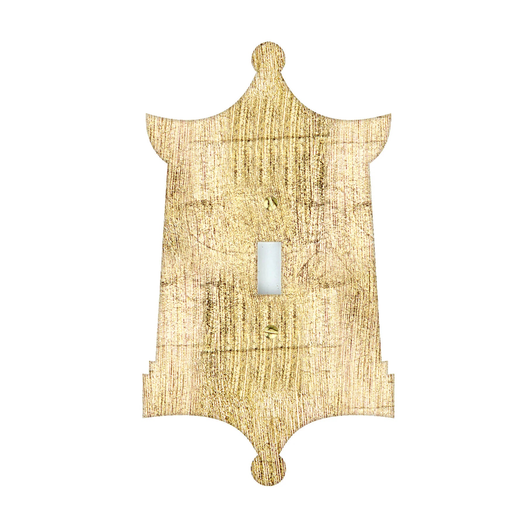 Gold Pagoda Light Switchplate | 2 Sizes