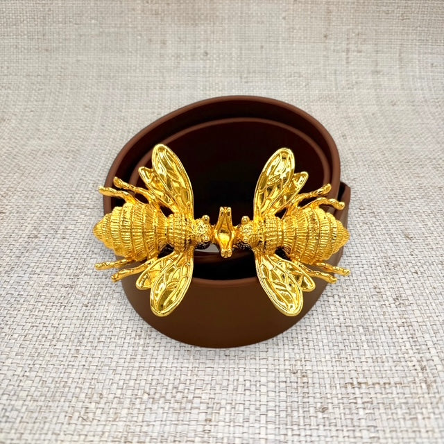 Garland Smooching Bees Belt Buckle