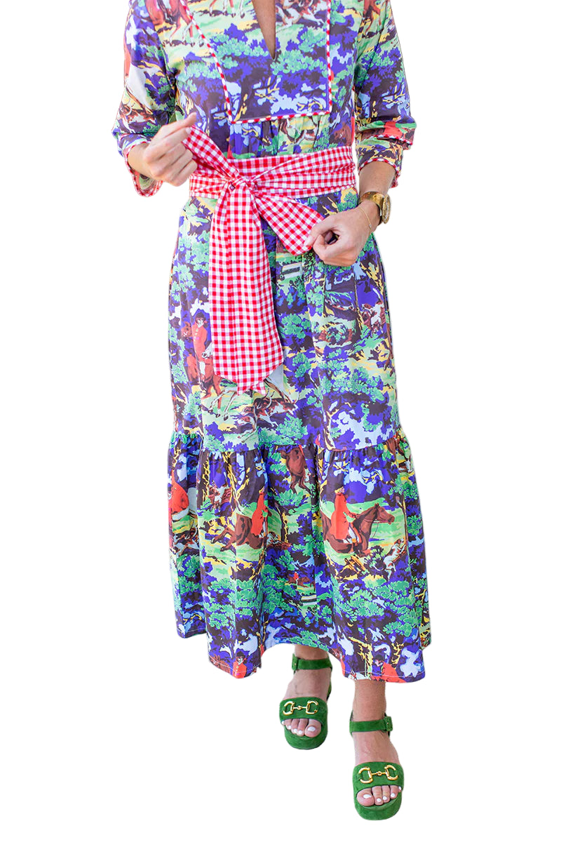 House of MBR Red Gingham Sash