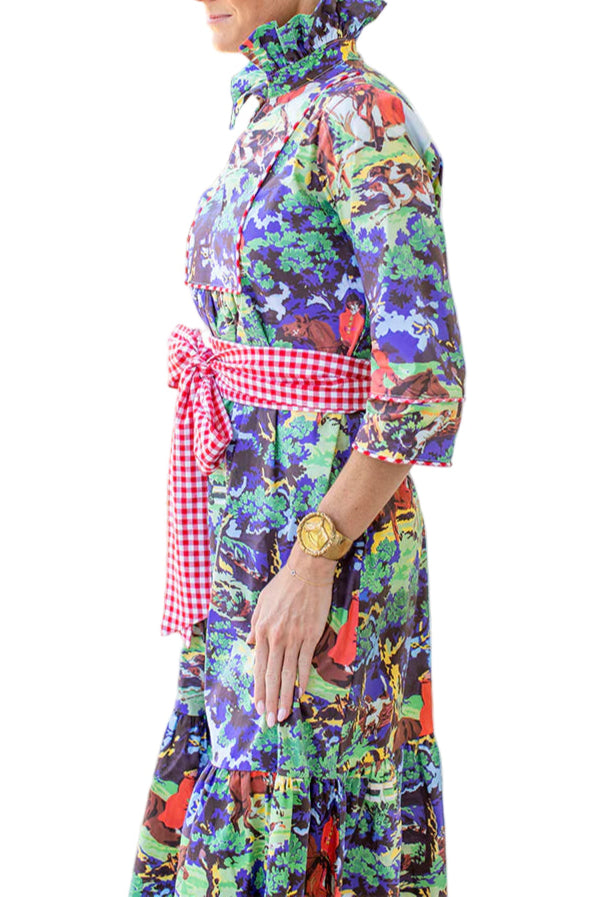 House of MBR Red Gingham Sash