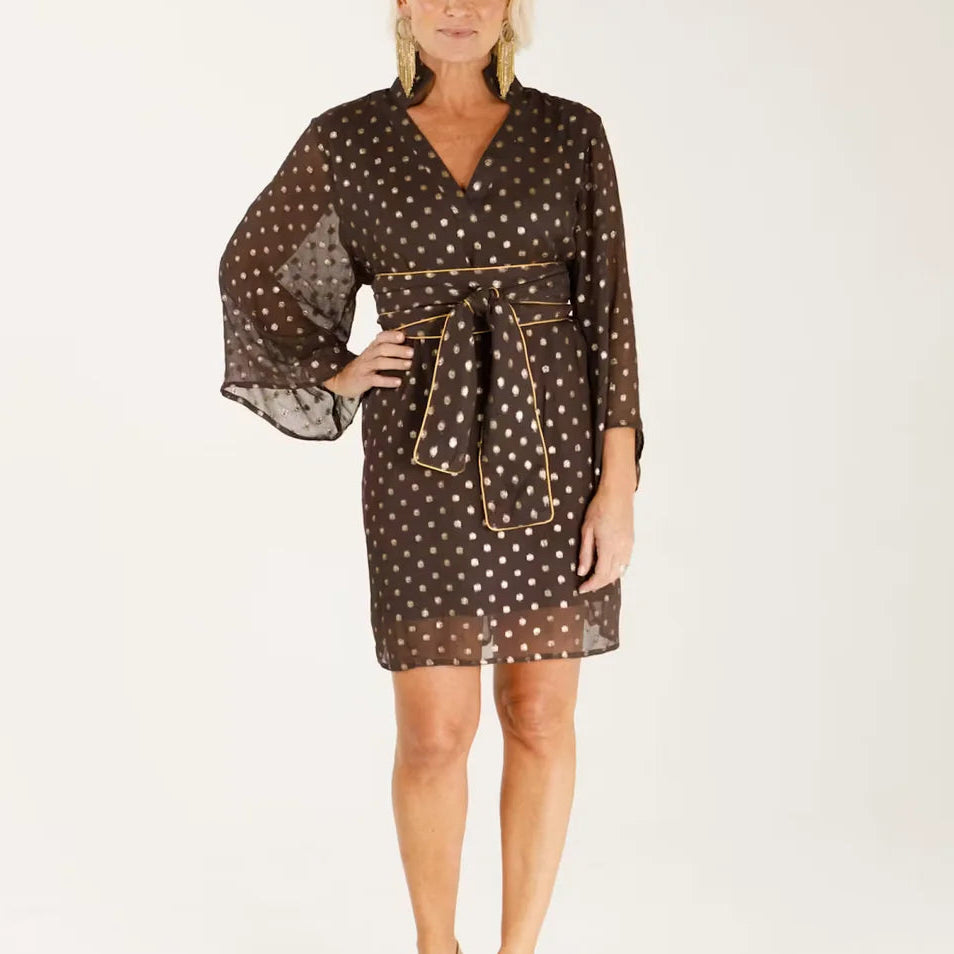 Holly Shae CeCe Dress - Chocolate Lurex One Size