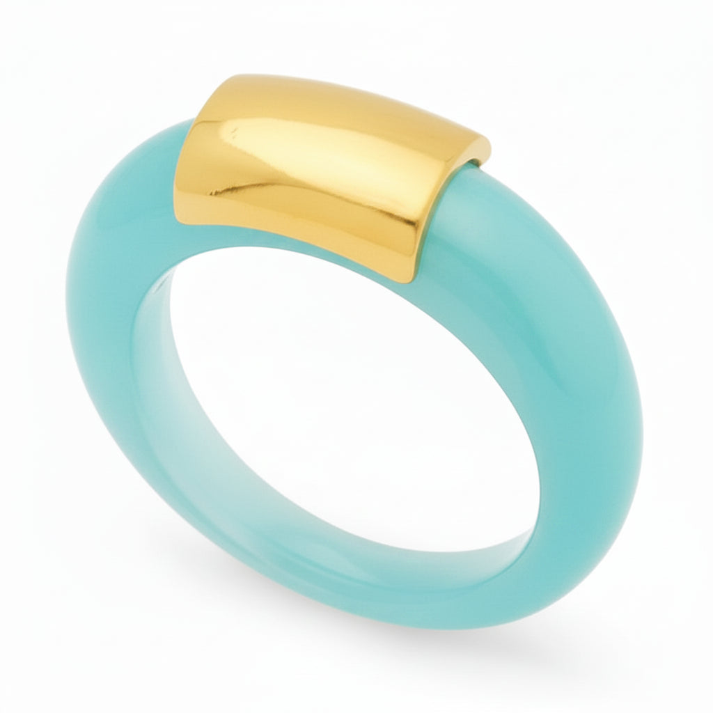 Turquoise Resin Ring