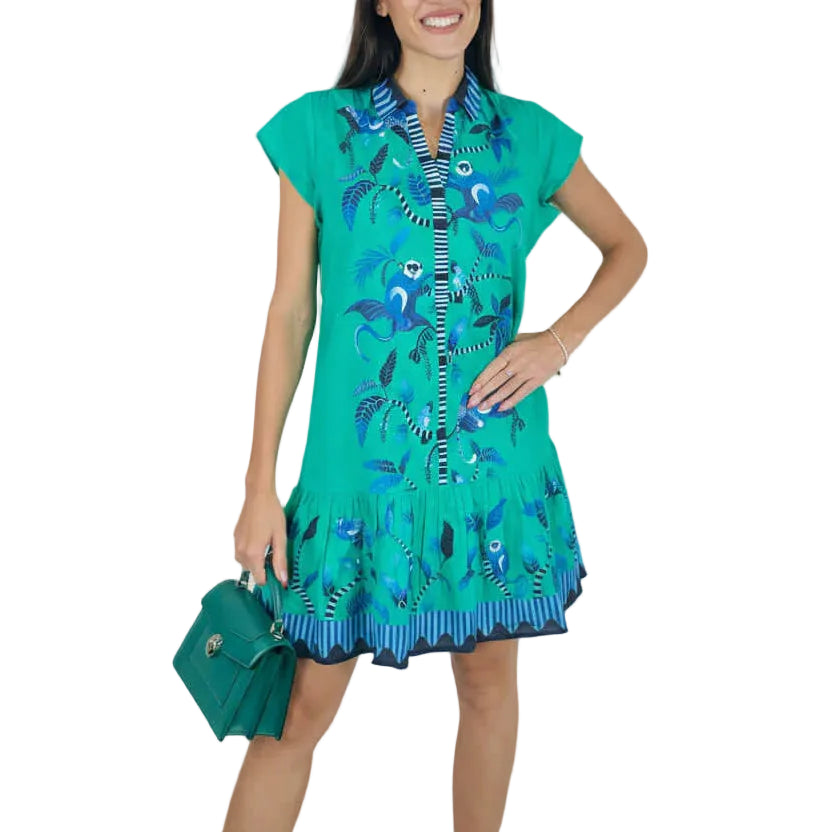Islapayal Havana Dress - Menagerie Green