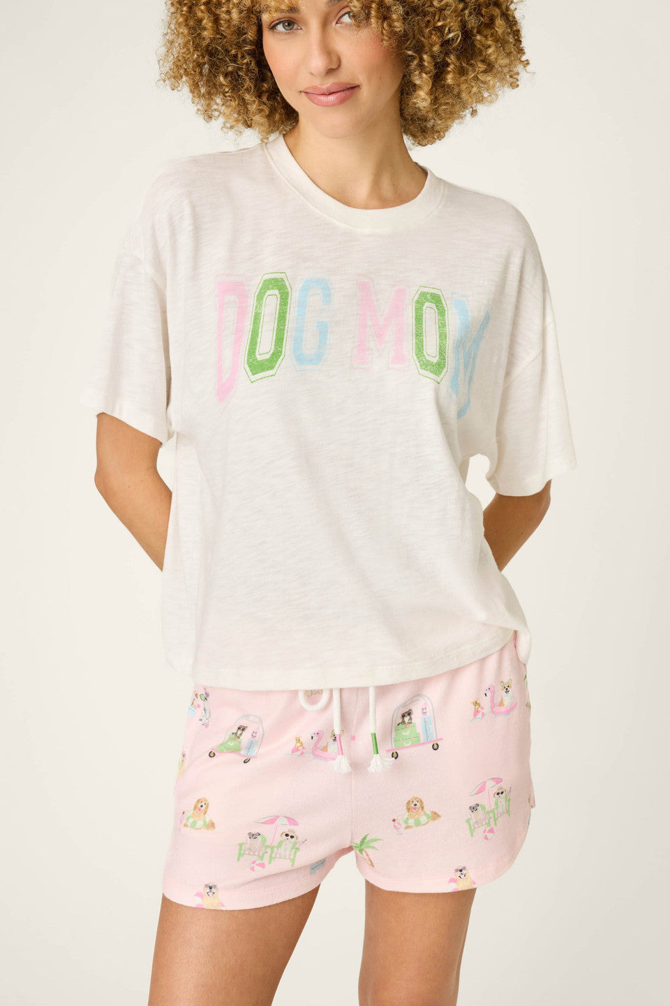 P.J. Salvage Pupcation Short Set - Palms