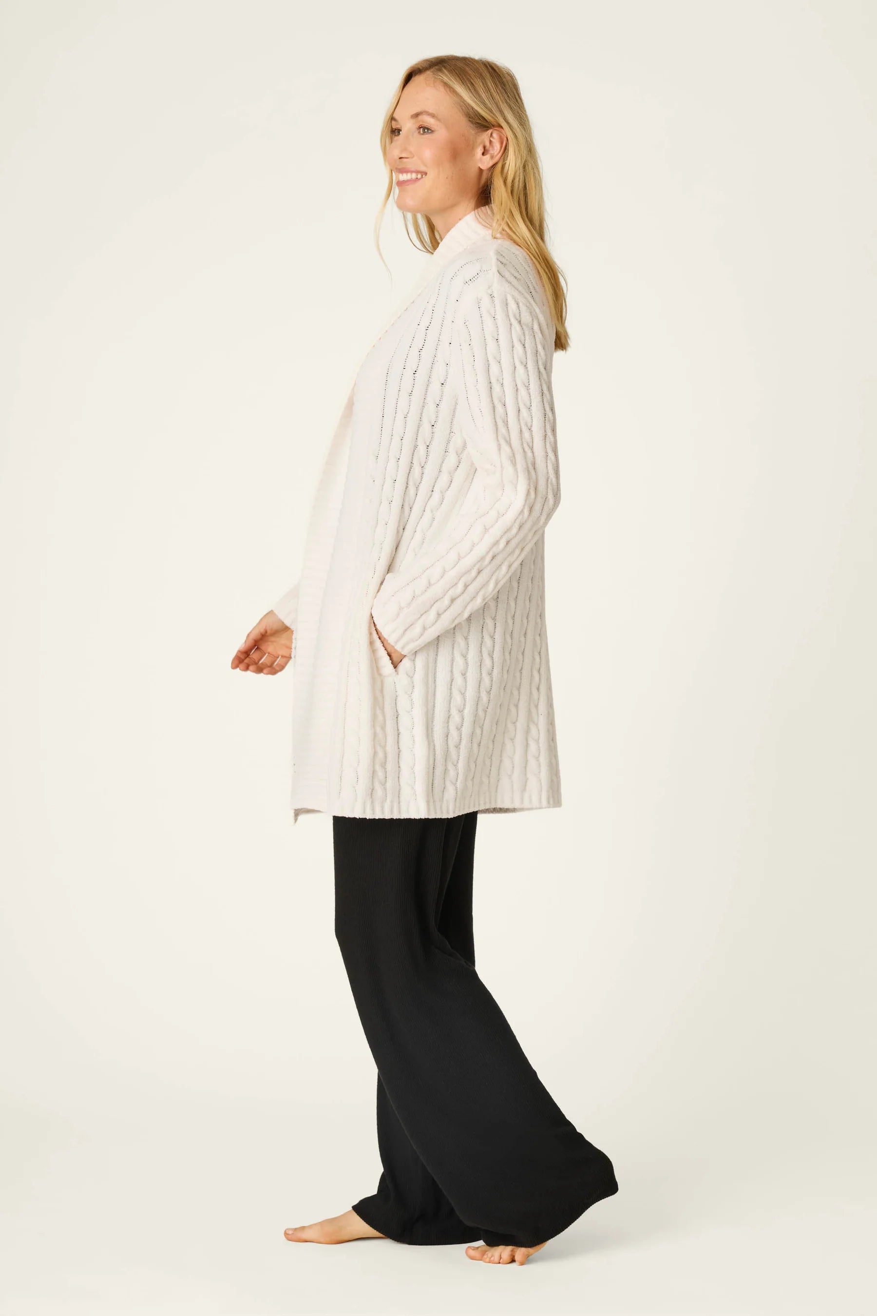 P.J. Salvage Cardigan Cozy Chenille | Ivory