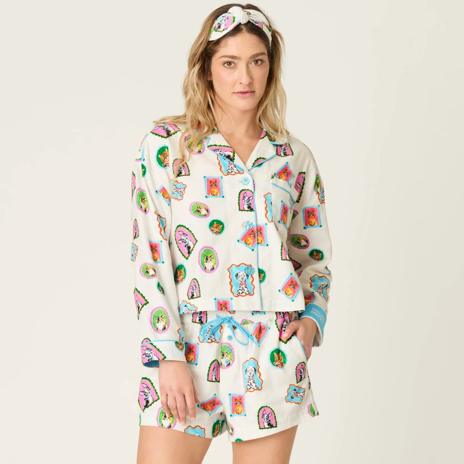 Picture Purrfect Pet Portraits 3-Piece PJ Set