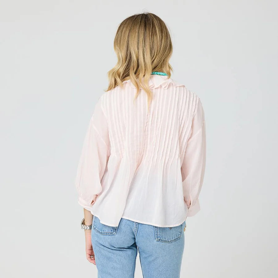 Kerri Rosenthal Rosen Blouse - Sugar Pink